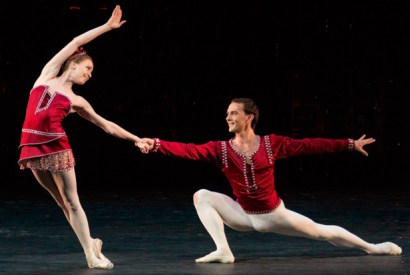 Ekaterina Krysanova and Vyacheslav Lopatin in Balanchine’s ‘Rubies’