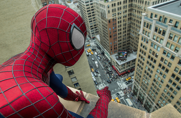 Ready to swoosh: Andrew Garfield as Spider-Man, aka Peter Parker