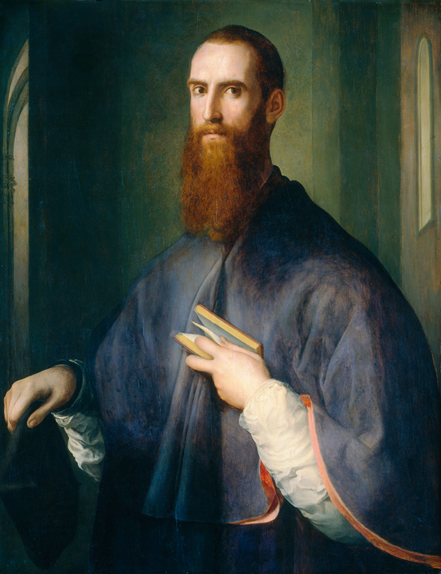 ‘Portrait of a Bishop’, c.1541–2, by Jacopo Carrucci, known as Pontormo
