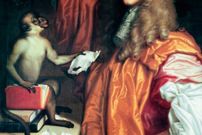 Portrait of John Wilmot, Earl of Rochester, with his pet monkey, attributed to Jacob Huysmans