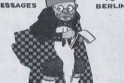 Illustration, from World War I in Cartoons, Mark Bryant, Grub Street.