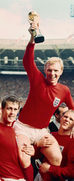 Bobby Moore in 1966 — so far the only Englishman to lift the World Cup