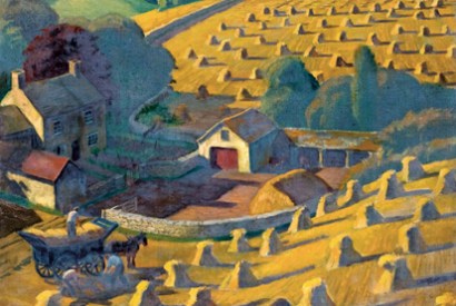 ‘Harvesting’ by Adrian Allinson. 1939 From Of Cabbages and Kings by Caroline Foley
