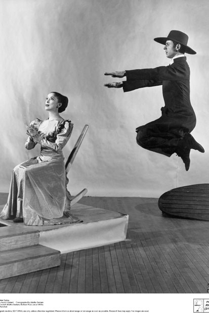 Martha Graham and Bertram Ross in Graham’s most famous work ‘Appalachian Spring’ (1944), with a prize-winning score by Aaron Copeland