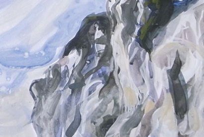 Møns Klint as painted by Claudia Massie