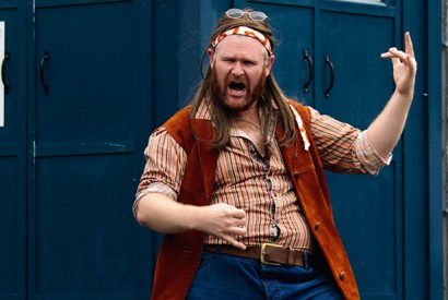 Christopher Turner as Artemidoro, the romantic lead transformed into a raving hippy in Trofonio’s ‘cave’