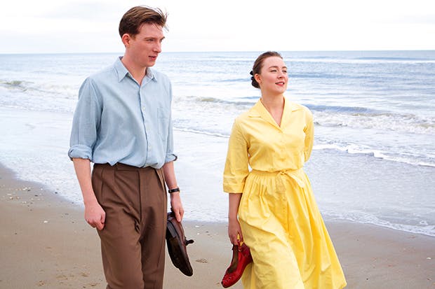 Domhnall Gleeson as Jim Farrell and Saoirse Ronan as Eilis in ‘Brooklyn’