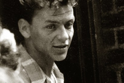 An early photograph of Sinatra, the flute-thin crooner.From Charles Pignone’s Sinatra 100 (Thames & Hudson)