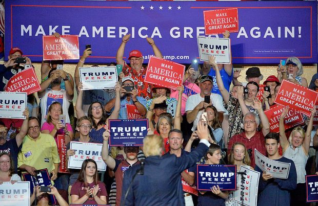 Donald Trump Campaigns In Roanoke, Virginia