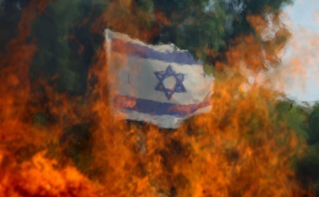 An Israeli flag
