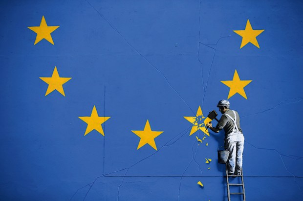 Star attraction: A detail from Banksy’s mural