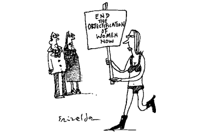‘She’s trying to attract male supporters to the cause.’