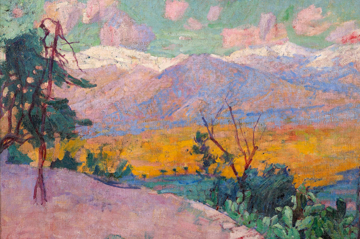 John Russell. The terraces at Monte Cassino c1889 Private collection, courtesy Nevill Keating Pictures, London, on loan to the National Gallery, London.