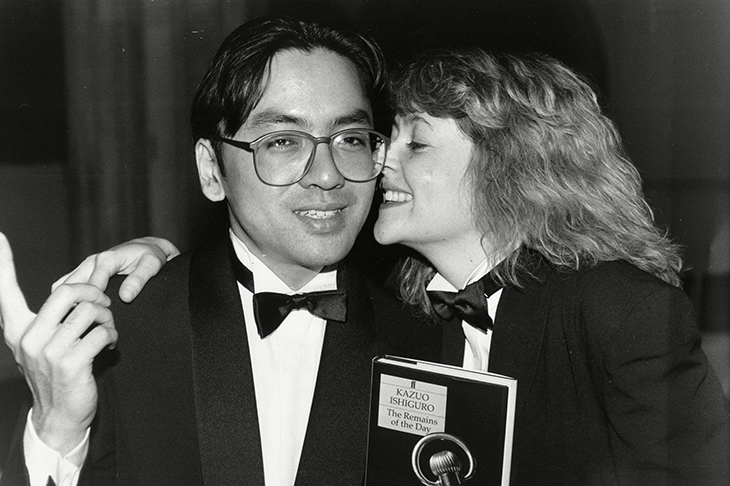 Kazuo Ishiguro winning the Booker Prize in 1989. Photo: Alex Lentati/ Associated Newspapers/ REX/ Shutterstock