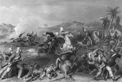 ‘Attack on the Sealkote mutineers by General Nicholson’s Irregular Cavalry, 1857.’ Illustration by Charles Ball