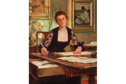 Portrait of the Artist’s wife, by Henry Herbert La Thangue. Credit: Bridgeman Images