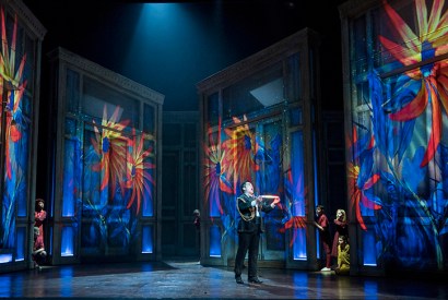 Kang Wang as Tamino in Opera North's new Magic Flute. Photo: Alastair Muir