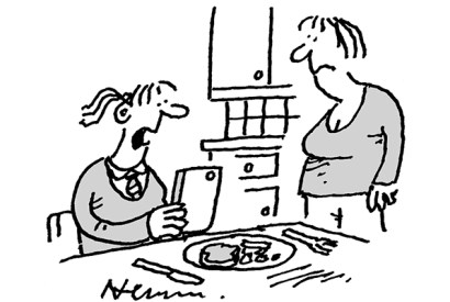 ‘I’m stockpiling my dinner in anticipation of the shortages ahead.’
