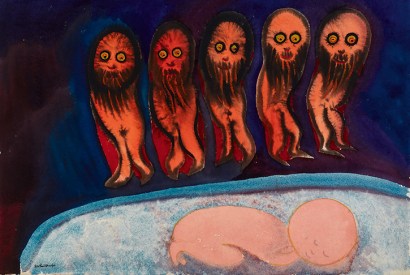 The stuff of nightmares: ‘The Five Firemen’, 1938, by Grace Pailthorpe