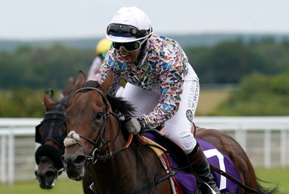 Time’s they are a-changing: Khadijah Mellah wins the Magnolia Cup at Goodwood on Haverland – the first Muslim woman to ride a competitive race in a hijab